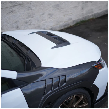 JDMuscle [22-25 WRX] Gloss Black FMIC Reverse Hood Scoop V2 image 5