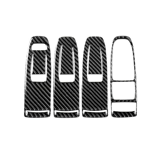 JDMuscle [22-25 WRX] P&S Series Carbon Fiber Window Switch Trim Covers 4 PC image 0