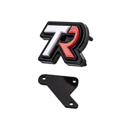 SMY Subaru TR "Tuner Ready" Front Badge White / Red 2022-2025 WRX image 0