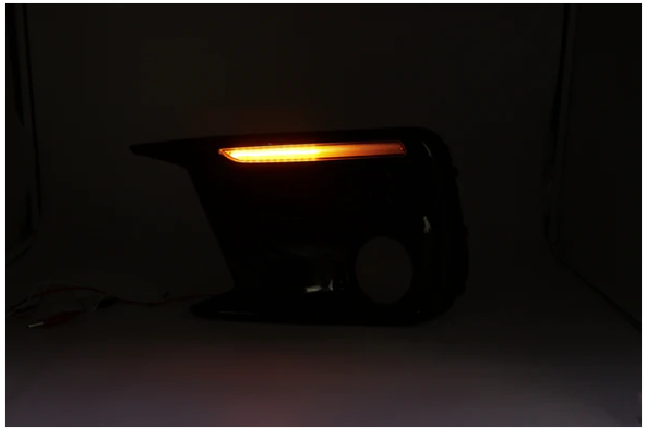 JDMuscle [18-21 WRX/STI] JDM Style Sequential Turn+Drl Bezel w/ Fog Light Cut Ou image 3