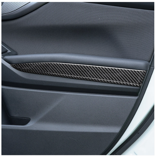 JDMuscle [22-25 WRX] P&S Series Carbon Fiber Interior Door Upper Panel Accent image 1