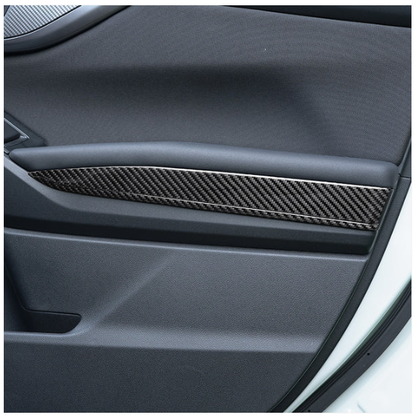 JDMuscle [22-25 WRX] P&S Series Carbon Fiber Interior Door Upper Panel Accent image 1