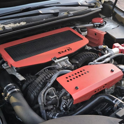 SMY V2 Pulley / Alternator Cover Wrinkle Red 2022-2025 WRX image 3