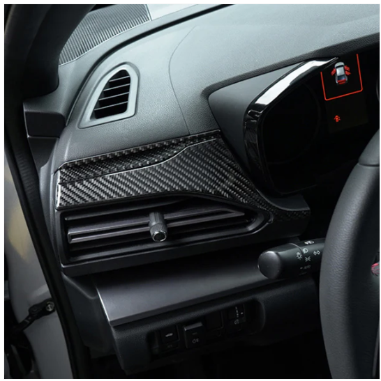 JDMuscle [22-25 WRX] P&S Series Carbon Fiber Dash Trim Covers 6 PC | Black image 1