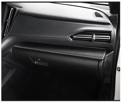 JDMuscle [22-25 WRX] Tanso Dry Carbon Fiber Driver&Passenger Dash Trim Covers image 1