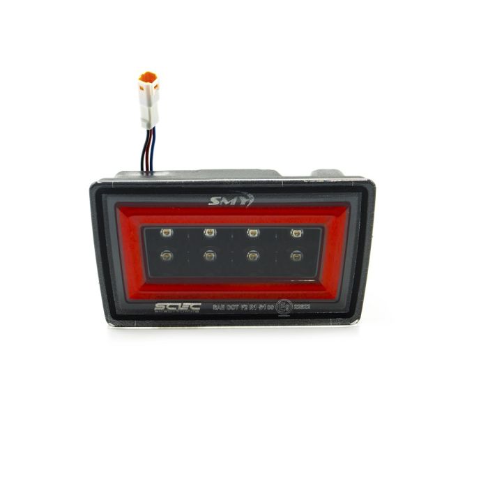 SMY F1 V3 Hyper-Flash Rear Brake Light, Clear w/ DRL Red Light Bar 2022-2025 WRX image 1
