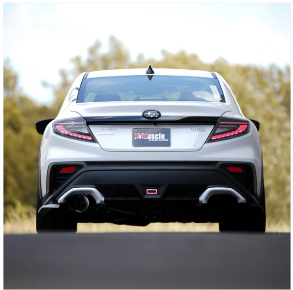 JDMuscle [22-25 WRX] Paint Matched Exhaust Finisher Trim Replacements image 1