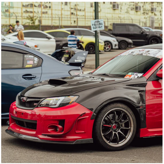JDMuscle [08-14 WRX/STI] Carbon Fiber/FRP Fenders VS Style image 1