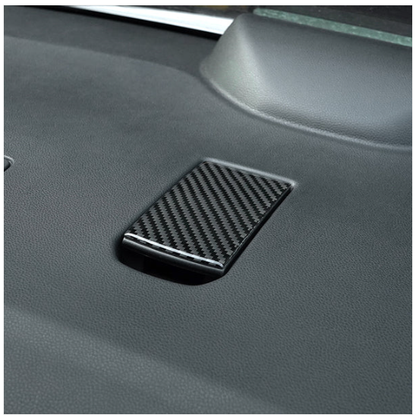 JDMuscle [22-25 WRX] P&S Series Carbon Fiber Car Seat Hook Covers 3 PC image 1