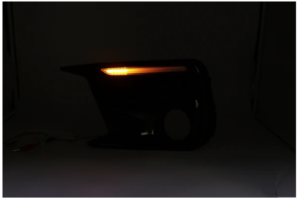 JDMuscle [18-21 WRX/STI] JDM Style Sequential Turn+Drl Bezel w/ Fog Light Cut Ou image 2