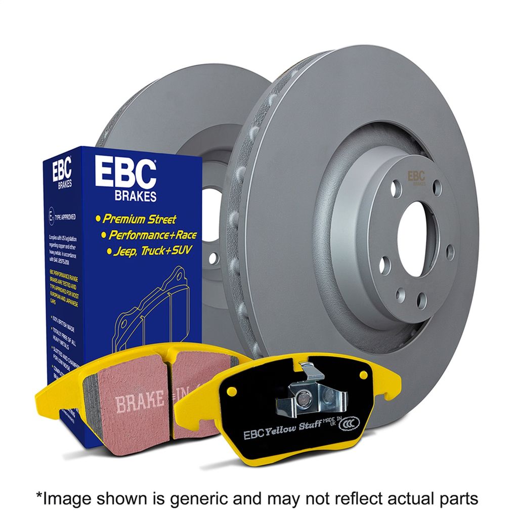 EBC S13K Yellowstuff Pad and Plain Rotor Rear Kit