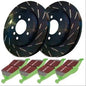 EBC S2K Greenstuff Pad and USR Rotor Rear Kit