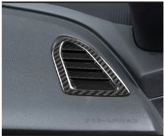 JDMuscle [22-25 WRX] Tanso Dry Carbon Fiber AC Vents Covers 6 PCs image 2