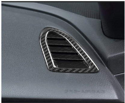 JDMuscle [22-25 WRX] Tanso Dry Carbon Fiber AC Vents Covers 6 PCs image 2