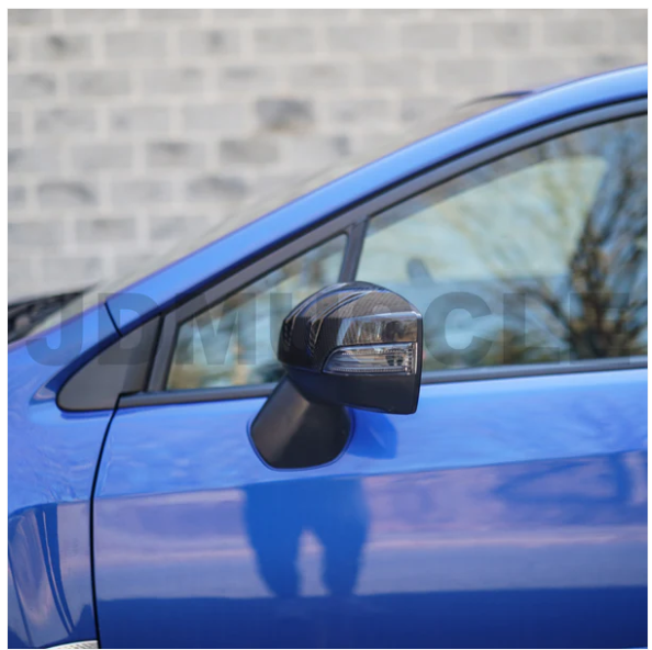 JDMuscle Tanso R2 Style Carbon Fiber Side Mirror Covers/Replacement with Turn Si image 6