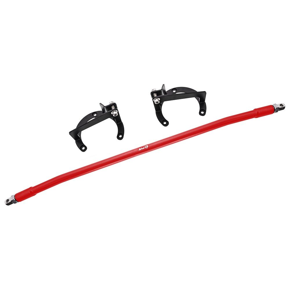 SMY Tallboy Front Strut Tower Brace Wrinkle Red 2015-2021 WRX / STI image 3