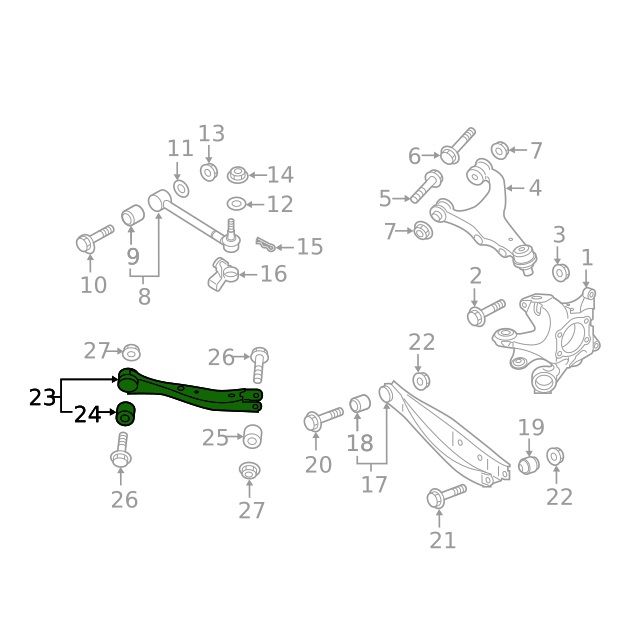 SMY Stealth Heavy Duty Trailing Arms Adjustable 2022+ WRX / CrossTrek / Forester image 3