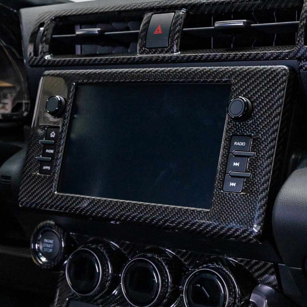 JDMuscle 22+ BRZ/GR86 Tanso Dry Carbon Fiber Center Mutimedia/ Radio Screen image 0