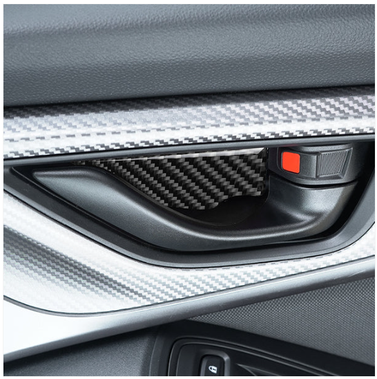 JDMuscle [22-25 WRX] P&S Series Carbon Fiber Interior Door Bowl Trim 4 PC image 1