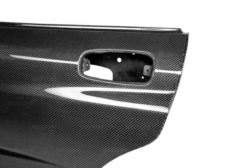 OE-style carbon fiber doors for 2002-2007 Subaru Impreza WRX STi (REAR) - Offroad use only