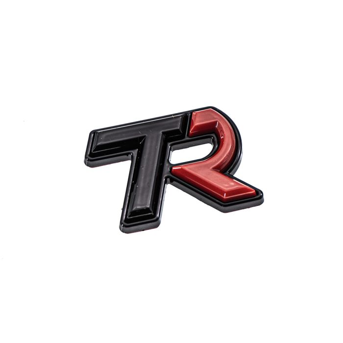 SMY Subaru TR "Tuner Ready" Trunk Badge Black / Red 2022-2025 WRX image 0