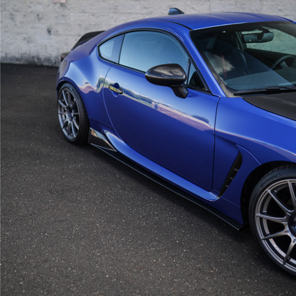 JDMuscle 22-23 BRZ/GR86 CS Style Carbon Fiber Side Skirts image 0