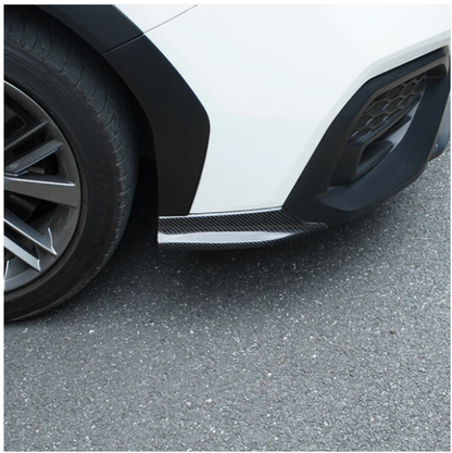 JDMuscle [22-25 WRX] Tanso Dry Carbon Fiber Front Bumper Lower Side Trim 2 PC image 1