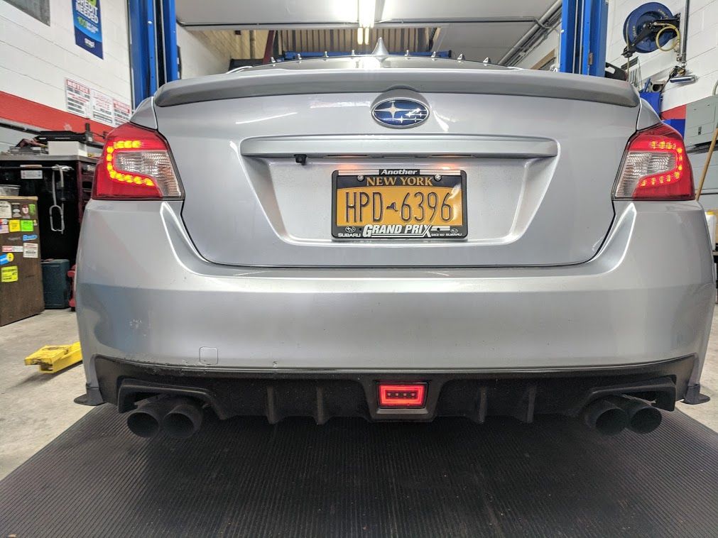 SMY F1 V3 Hyper-Flash RBL, Smoked w/ DRL White Light Bar 2015-2021 WRX / STI image 2
