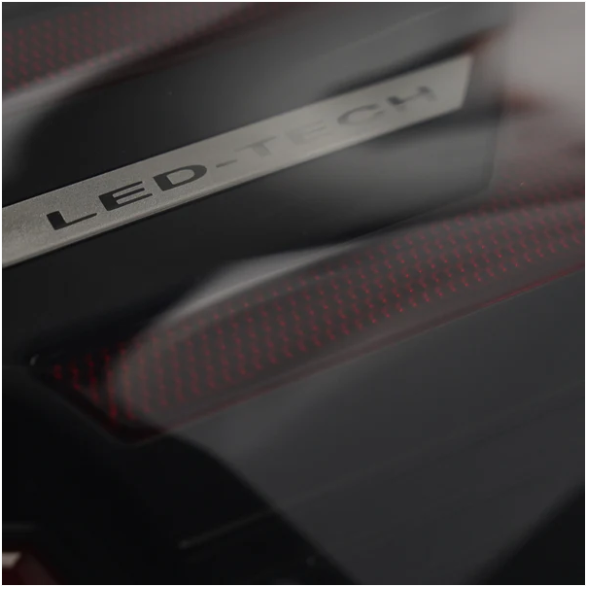 JDMuscle 15-21 WRX/STI Version LB Sequential LED Tail Lights Clear Lens with Bla image 2