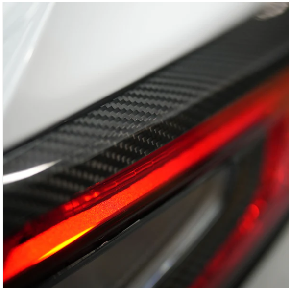 JDMuscle [22-25 WRX] Tanso Dry Carbon Fiber Tail Light Covers image 1