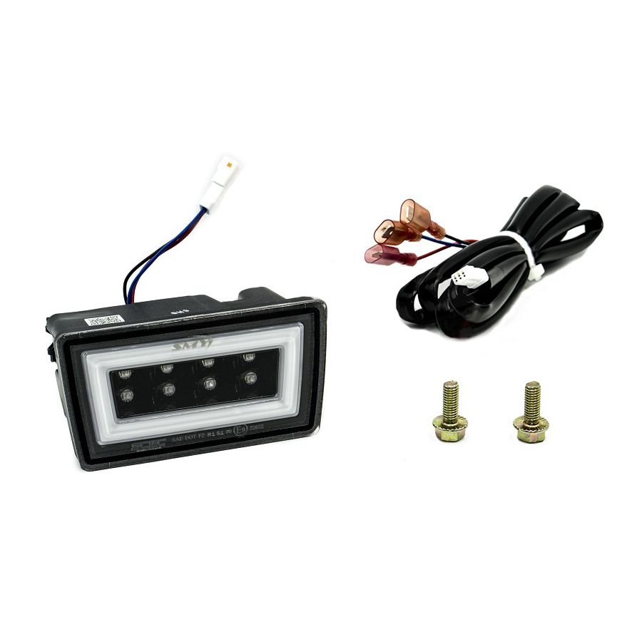 SMY F1 V3 Hyper-Flash RBL, Smoked w/ DRL White Light Bar 2011-2014 WRX / STI image 1