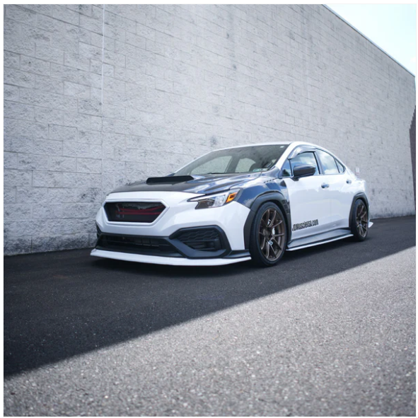 JDMuscle [22-25 WRX] 3-Piece Front Lip V1 Paint Matched image 1