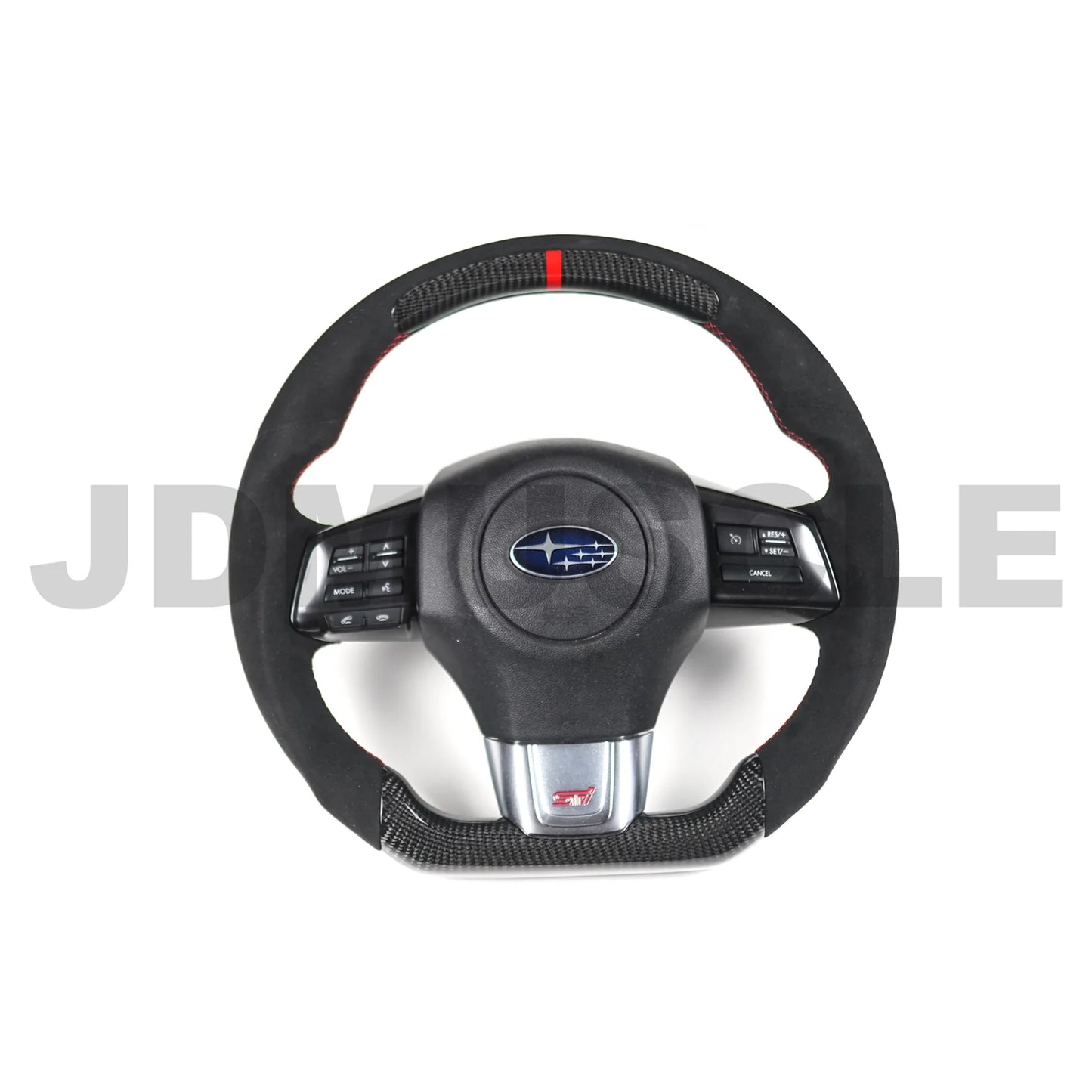 JDMuscle Carbon Fiber Racer Spec Steering Wheel for 2015+ WRX/STI