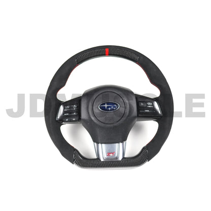JDMuscle Carbon Fiber Racer Spec Steering Wheel for 2015+ WRX/STI
