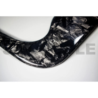 JDMuscle Forged Carbon Fiber Hood Scoop Trim Cover - 2015+WRX/STI