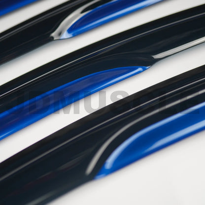 JDMuscle [15-21 WRX/STI] V2 Rain Guards w/ Color Accent