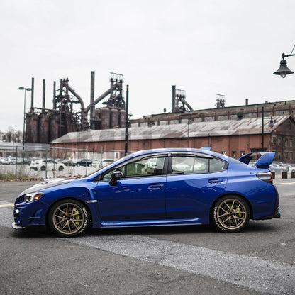 JDMuscle [15-21 WRX/STI] V2 Carbon Fiber Rain Guards / Window Visors