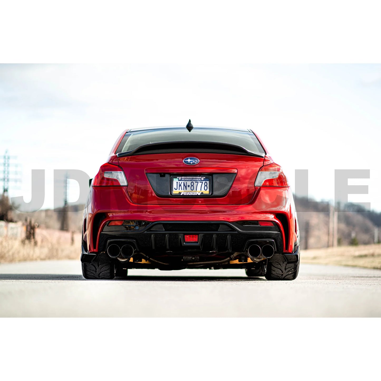JDMuscle [15-21 WRX/STI] VS Style Rear Bumper - FRP
