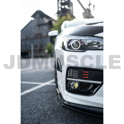 JDMuscle 15-21 WRX/STI Tanso Carbon Fiber/Painted Canards V1