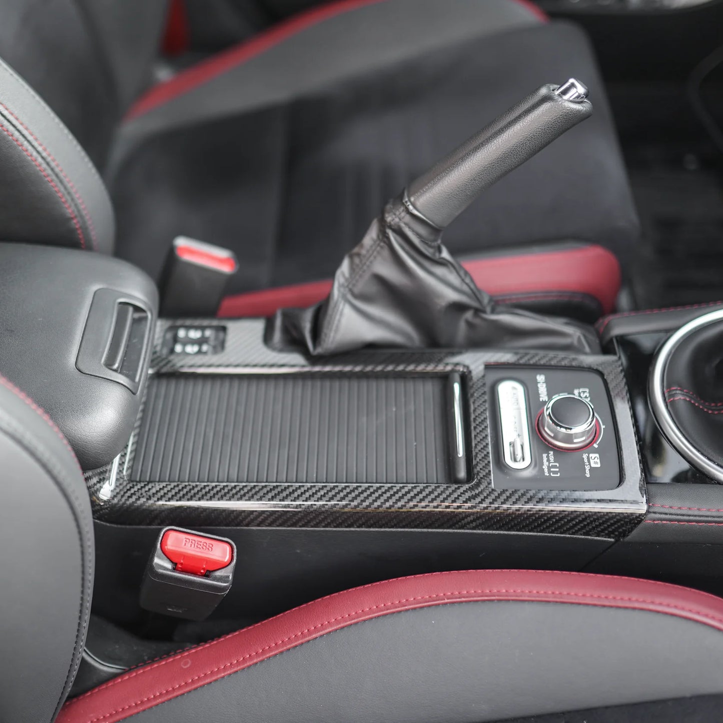 JDMuscle 15-21 STI Tanso Dry Carbon Fiber Cup Holder Cover