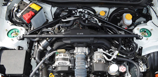 GrimmSpeed Strut Tower Brace - Red - 2013-21 Subaru BRZ, 2013-16 Scion FRS, 2017-21 Toyota GT86